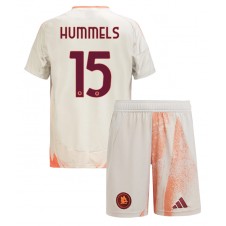 AS Roma Mats Hummels #15 Bortedraktsett Barn 2024-25 Kortermet (+ korte bukser)